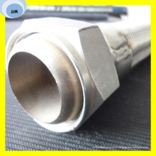 Assemblage de tuyau flexible en métal avec tresse de fil d&#39;acier inoxydable sur le tuyau annulaire de surface